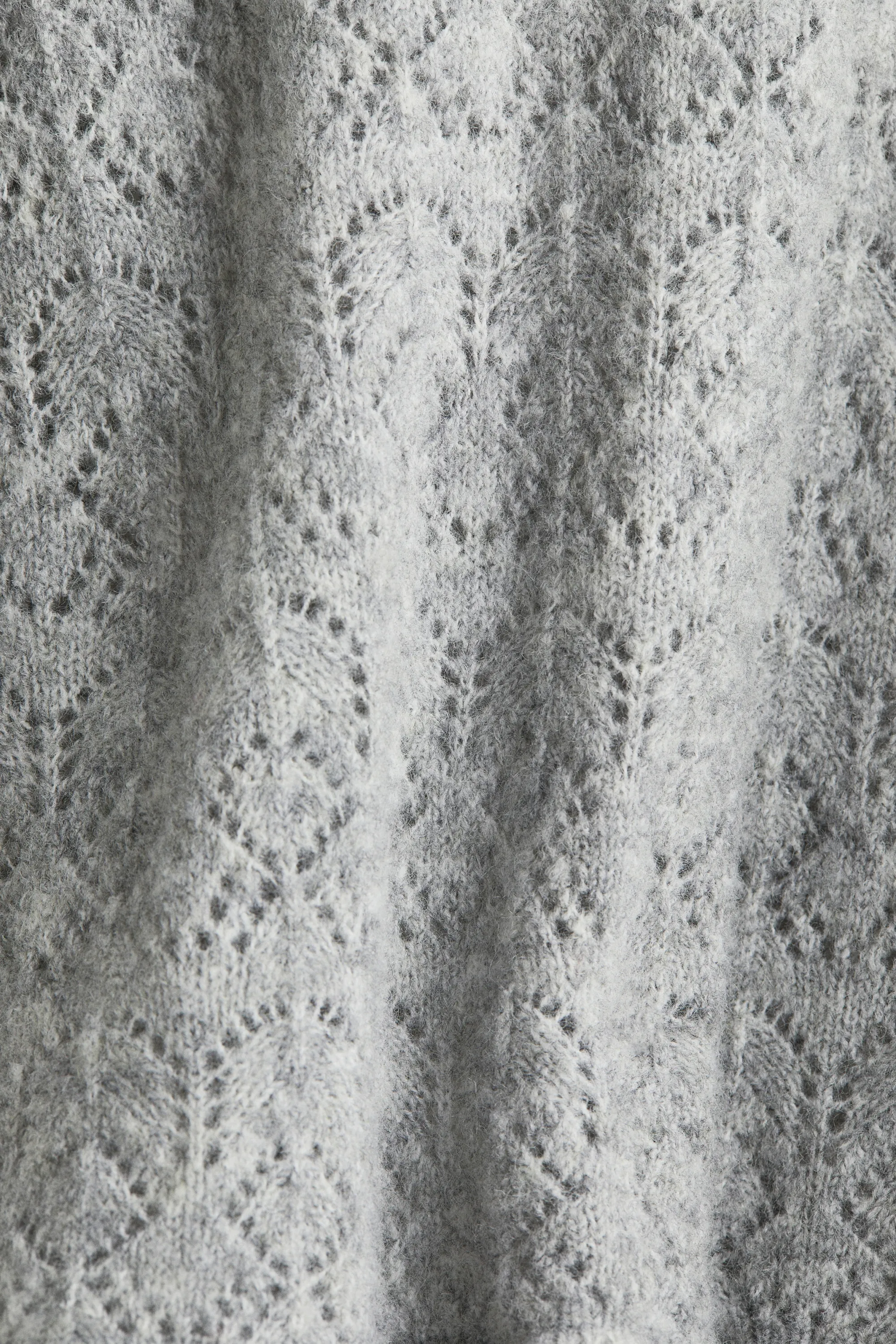 Pull en maille pointelle - Gris