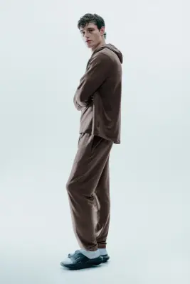 Hoodie de sport Regular Fit Recovery DryMove™ - Taupe — photo 4