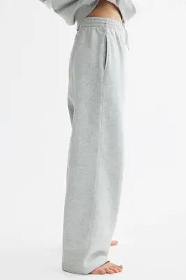 Pantalon en molleton - Light grey marl — photo 3