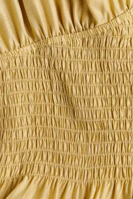 Top smocké - Jaune ancien — photo 4