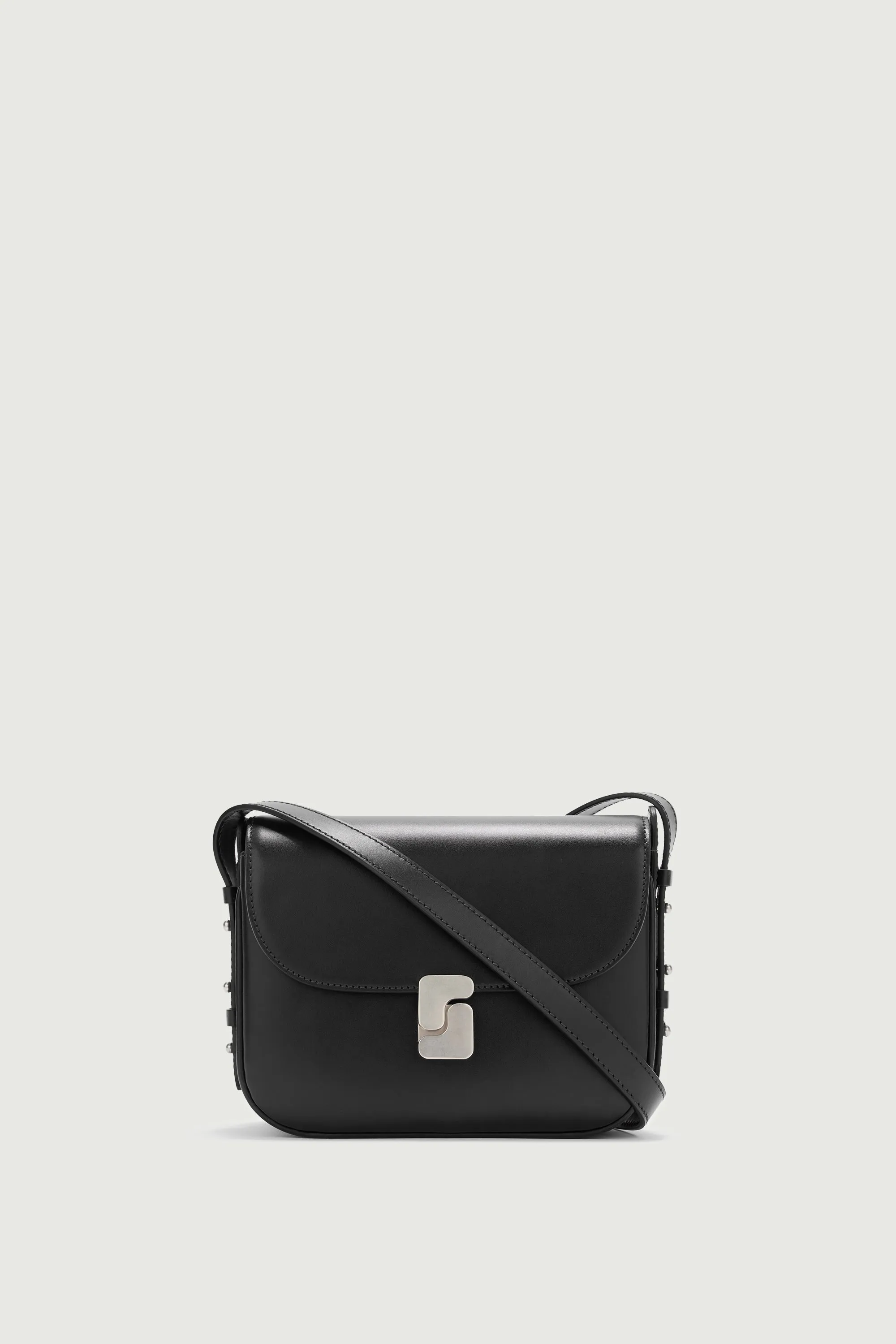 SAC BELLISSIMA MINI NOIR FERMOIR ARGENTÉ