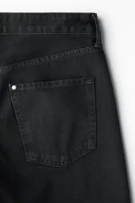 Short Relaxed Fit en denim - Noir denim — photo 4