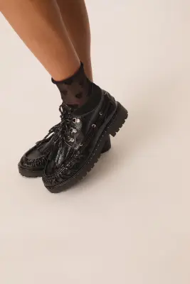 Low boots bateau Wyatt Noir — photo 2