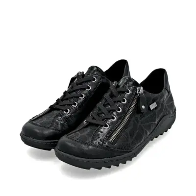 Baskets Remonte R1402-00 Noires - Lacets Grande Pointure Femme — photo 3