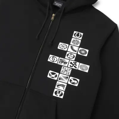 sweatshirt zip Passport Kollassi Zip Hoodie – Black — photo 3