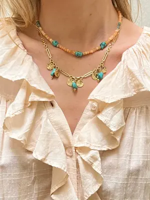 Collier Turquoise Agate - Virginie Berman — photo 2