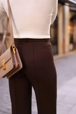 Nala Stretch Pants - Brown — photo 4