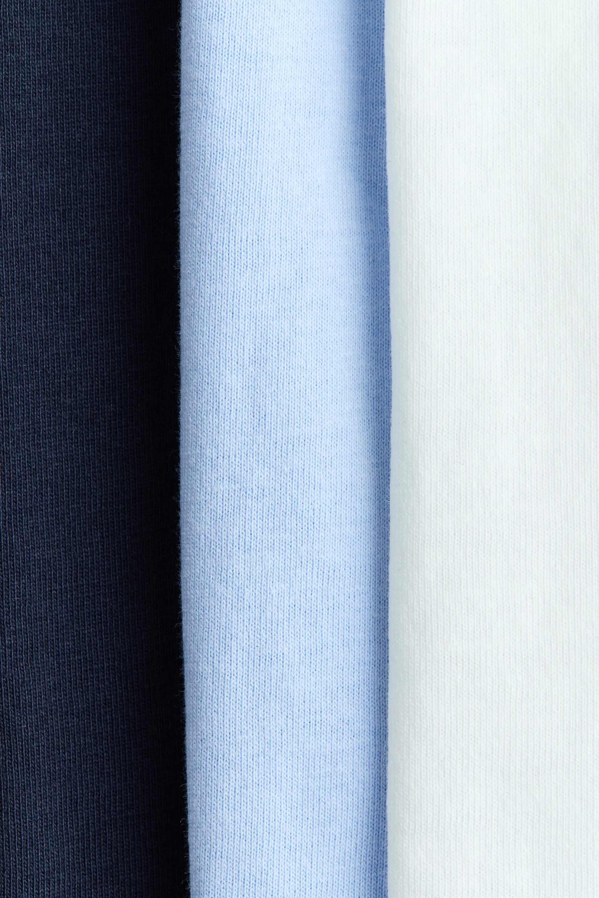Lot de 3 débardeurs en coton - Marine/bleu clair/blanc