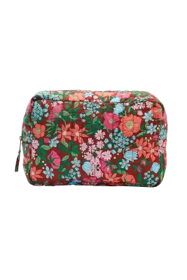 Trousse de toilette Perla imprimé Liberty rose et bordeaux — photo 5