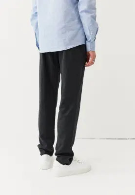 Le pantalon en flanelle - Gris anthracite — photo 5