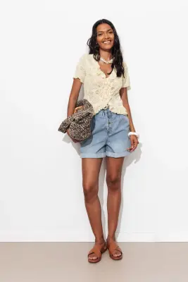 T-shirt dentelle et volants — photo 3