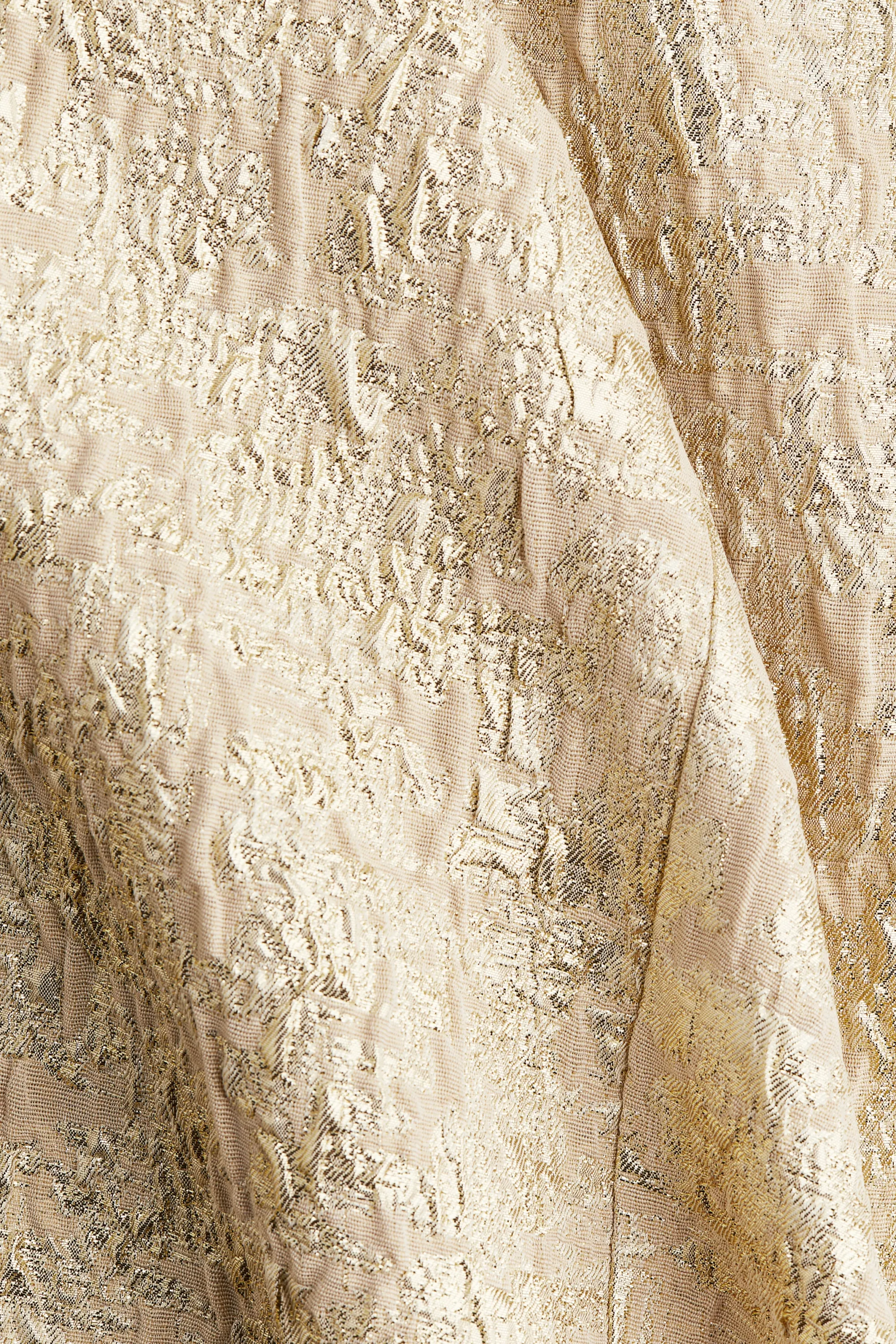 Robe caftan en brocart - Doré