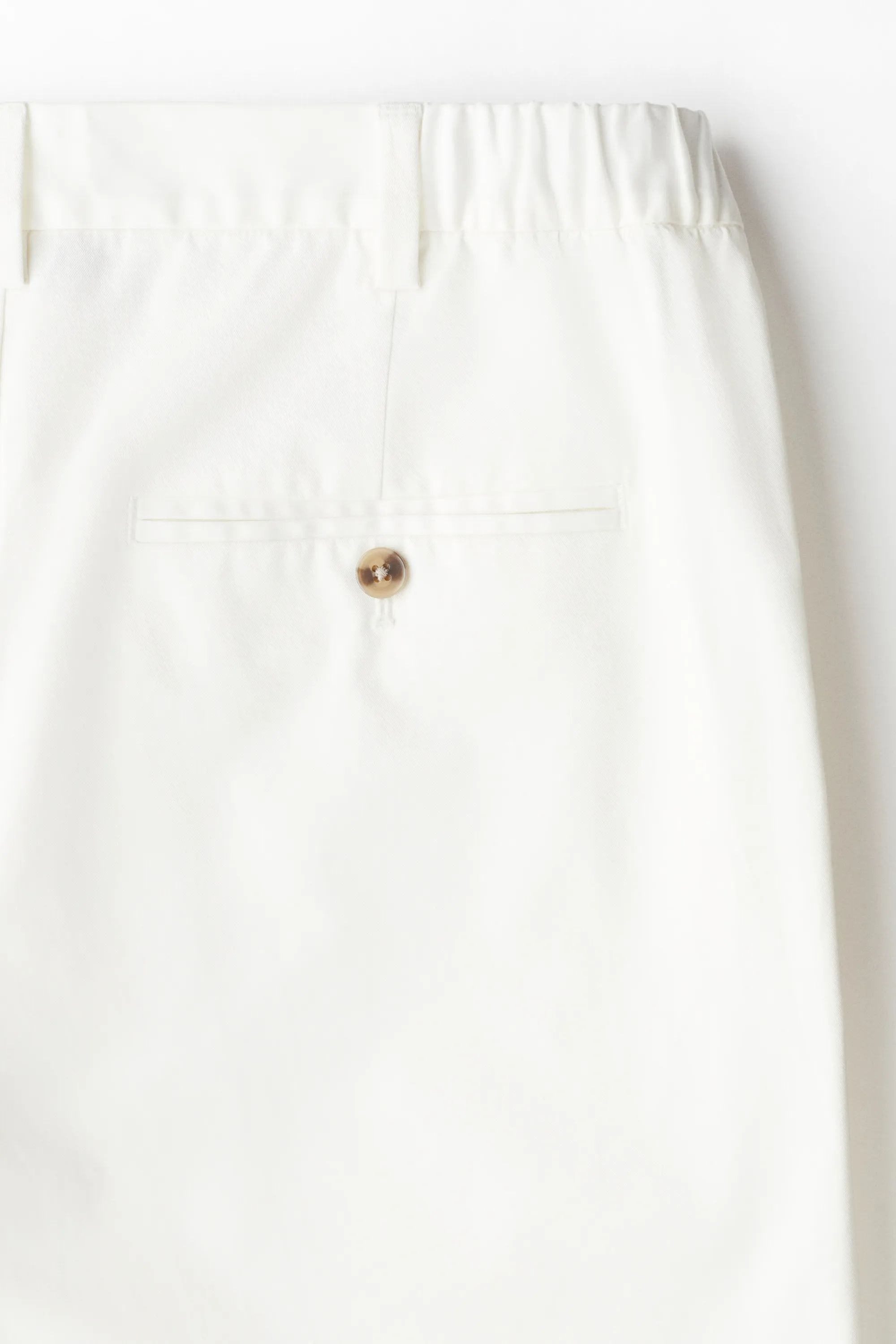 Pantalon cropped Slim Fit - Blanc