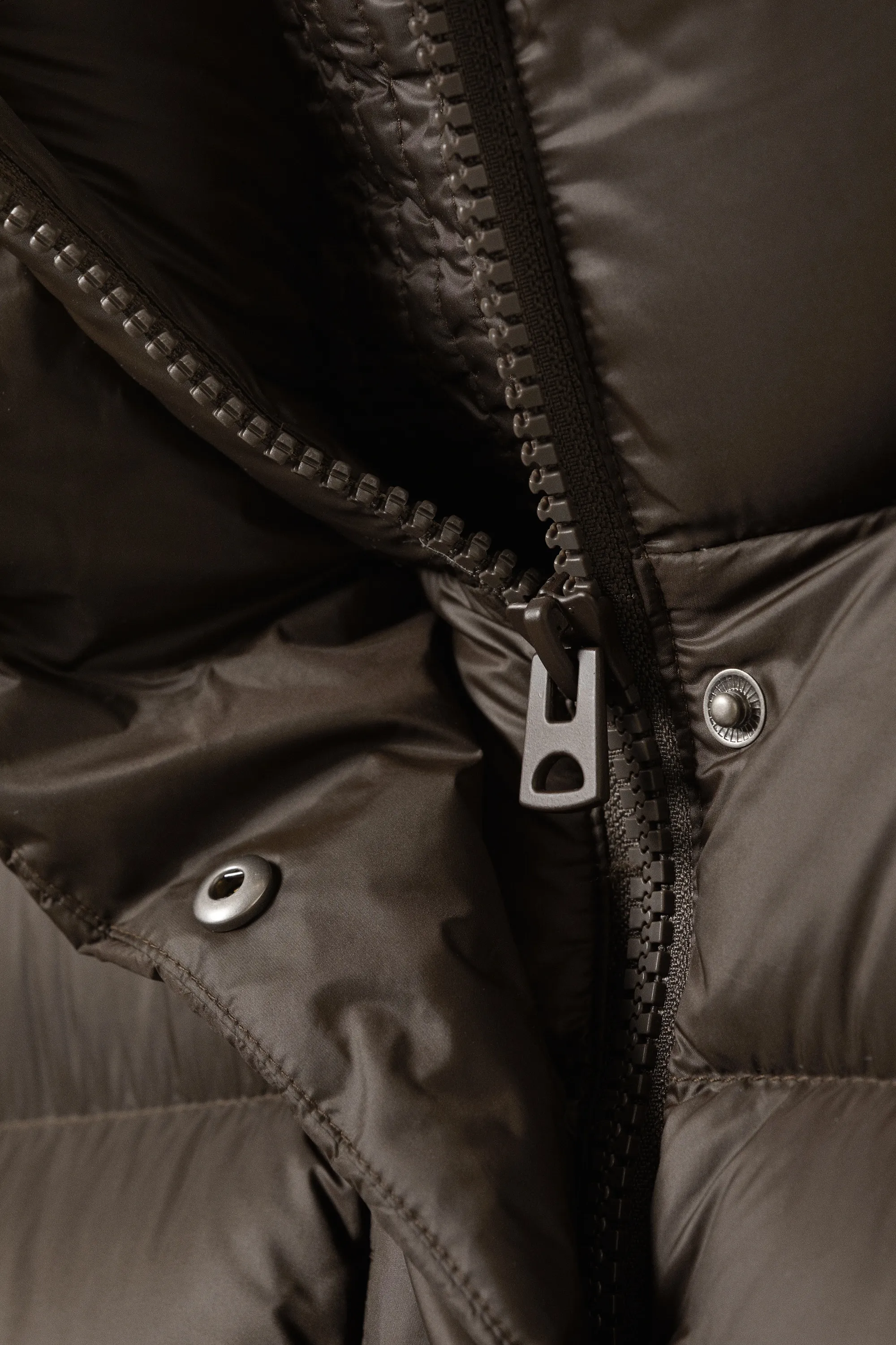 Doudoune oversize en duvet recyclé - Marron foncé