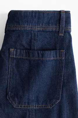 Wide High Jeans - Bleu denim foncé — photo 2