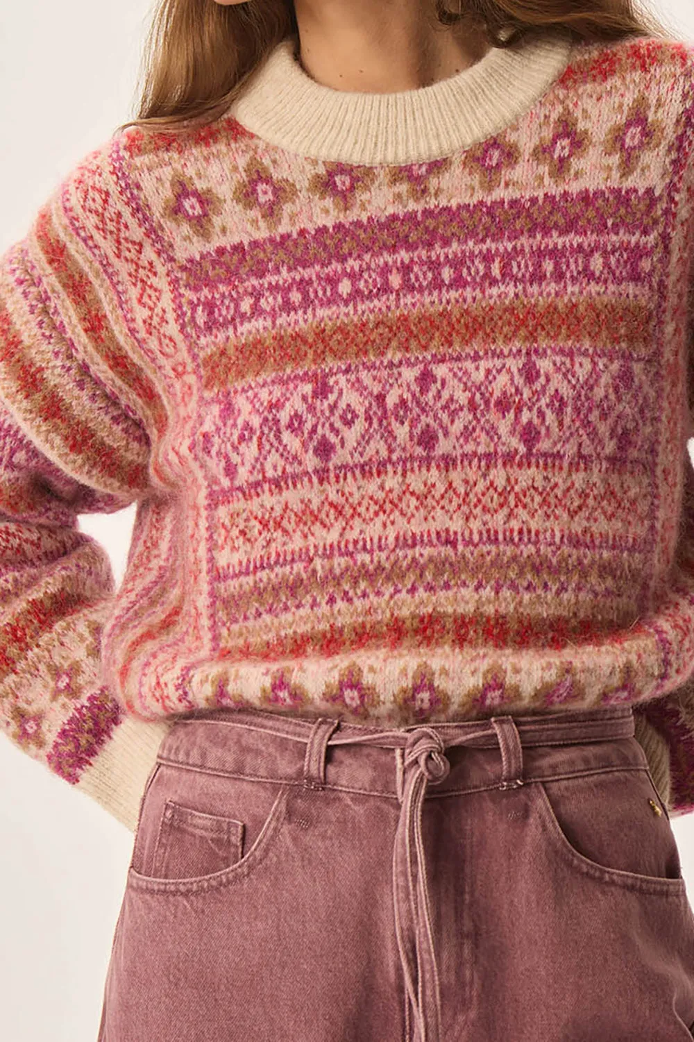 Pull Coco Jacquard Loup