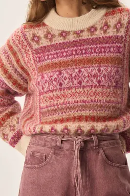 Pull Coco Jacquard Loup — photo 1