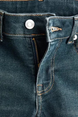 Flared Low Jeans - Bleu denim foncé — photo 3