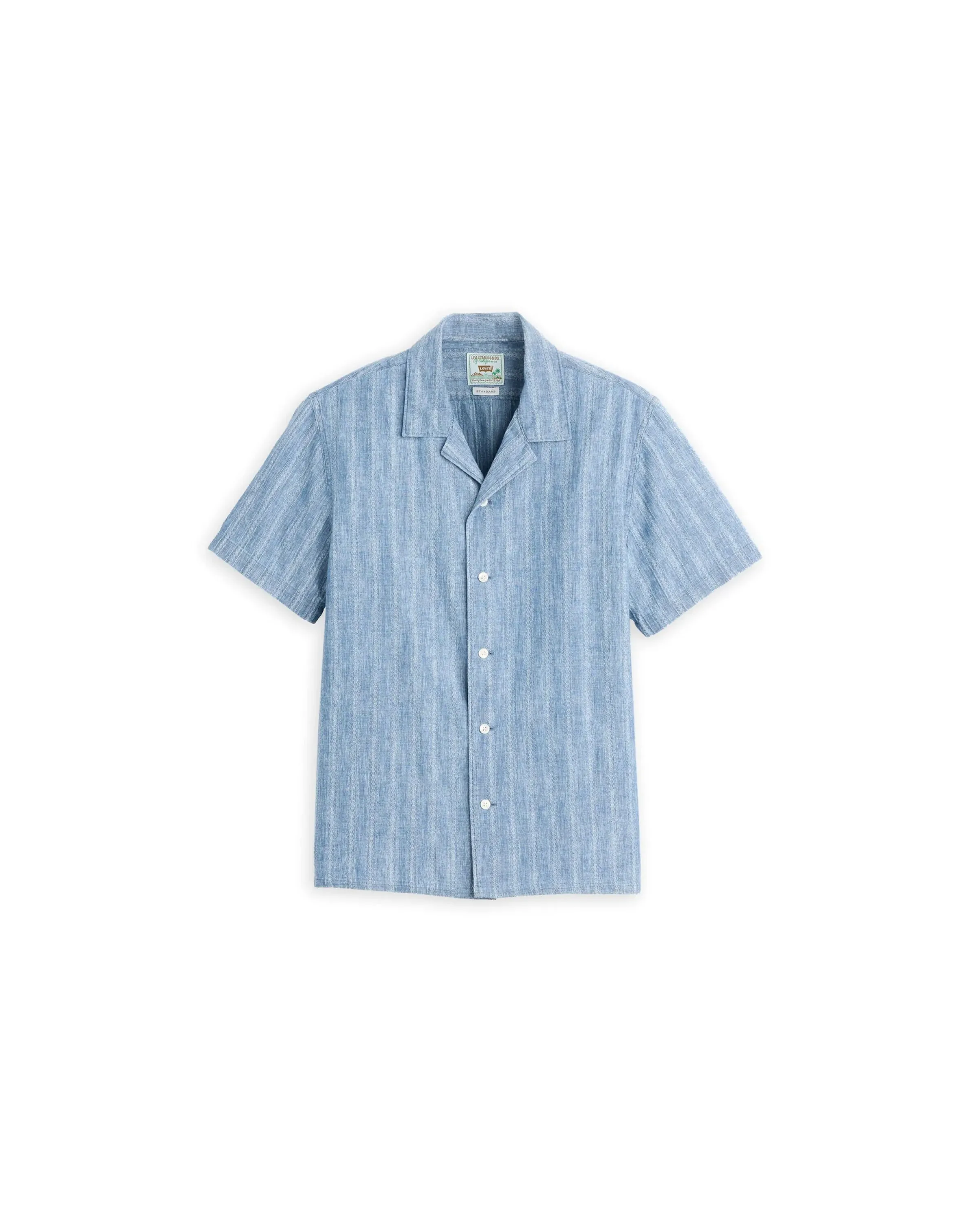 Sunset Camp Standard Fit Shirt Felix Indigo Dobby