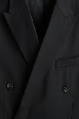 Veste Regular Fit à fermeture croisée - Noir — photo 5