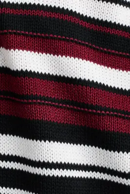 Pull à manches courtes - Bleu marine/rayé — photo 3