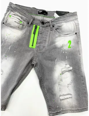 Short Jean ZOOM FLIGHT bleu Slim — photo 2