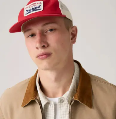 LEVIS PRESIDIO CASQUETTE Rouge — photo 3