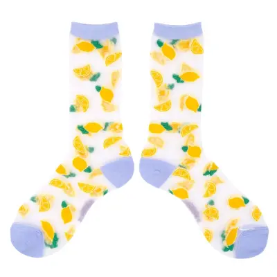 Chaussettes transparentes Citron Coucou Suzette — photo 4