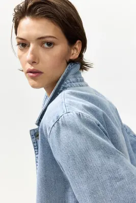 Veste en denim - Bleu denim clair — photo 1