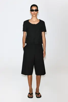 SHORT BERMUDA TAILLEUR - NOIR — photo 1