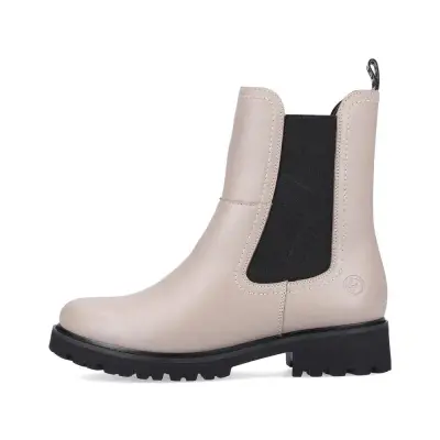 Bottines Remonte D8694-64 Beige - Lacets Zip Grande Pointure Femme — photo 2