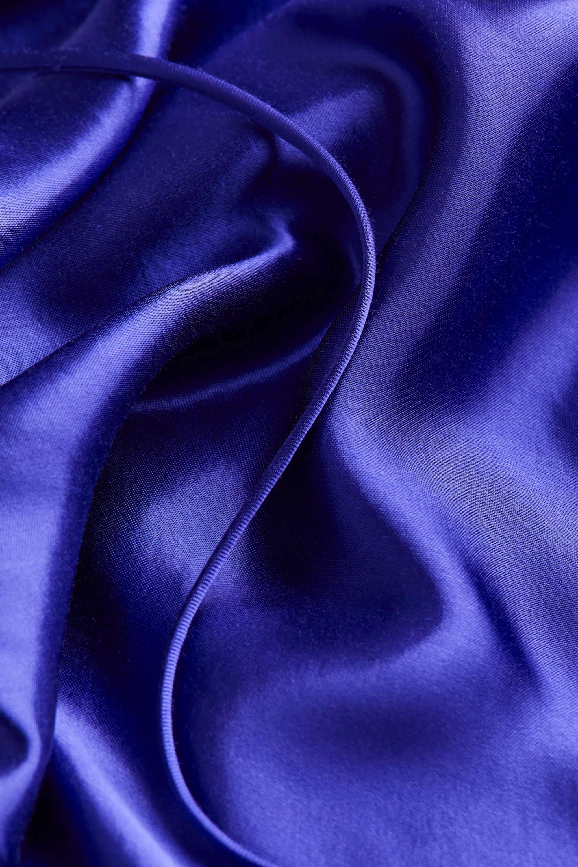 Robe dos nu en satin - Violet