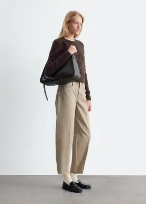 Cardigan en alpaga mélangé - Marron foncé — photo 4