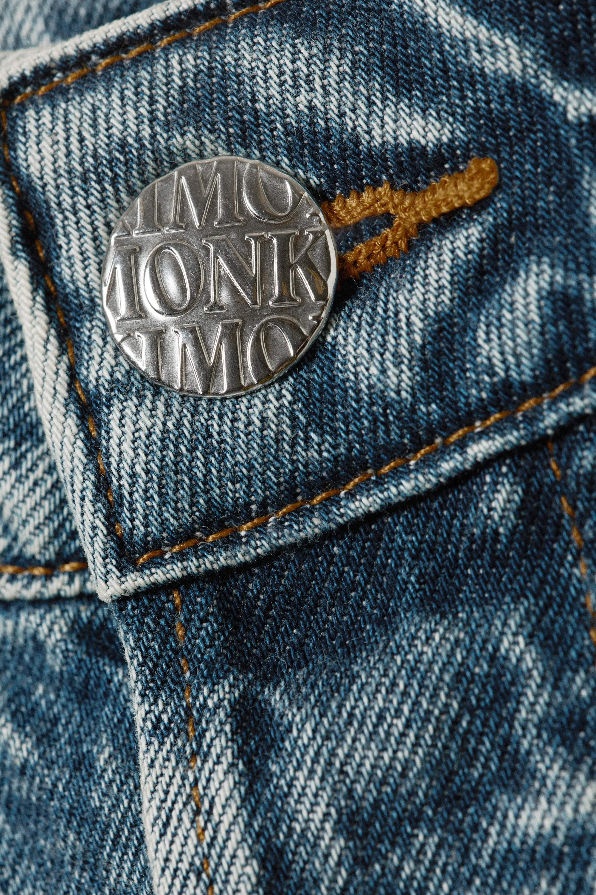 Jean baggy ample taille basse Peggy - Bleu - Plié