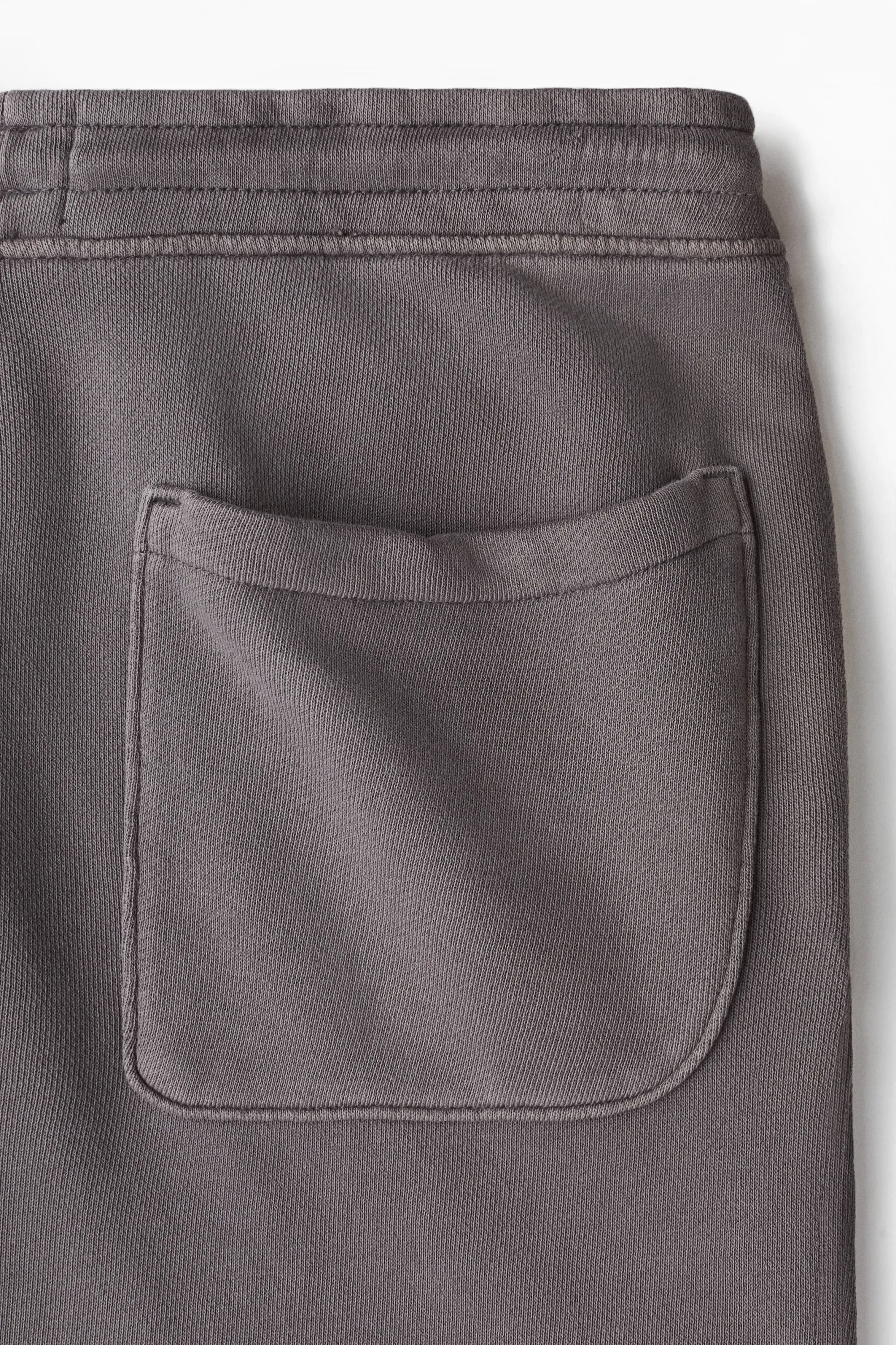 Short Regular Fit en molleton - Gris foncé