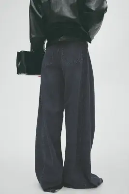 Jean à jambes larges - Bleu denim — photo 3