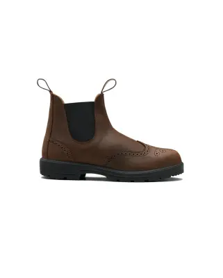 W Classic Chelsea Boots #2444 Antique Brown Brogue — photo 1
