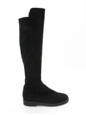Bottes plates bout rond en suede noir Prix boutique 690€ Taille 37