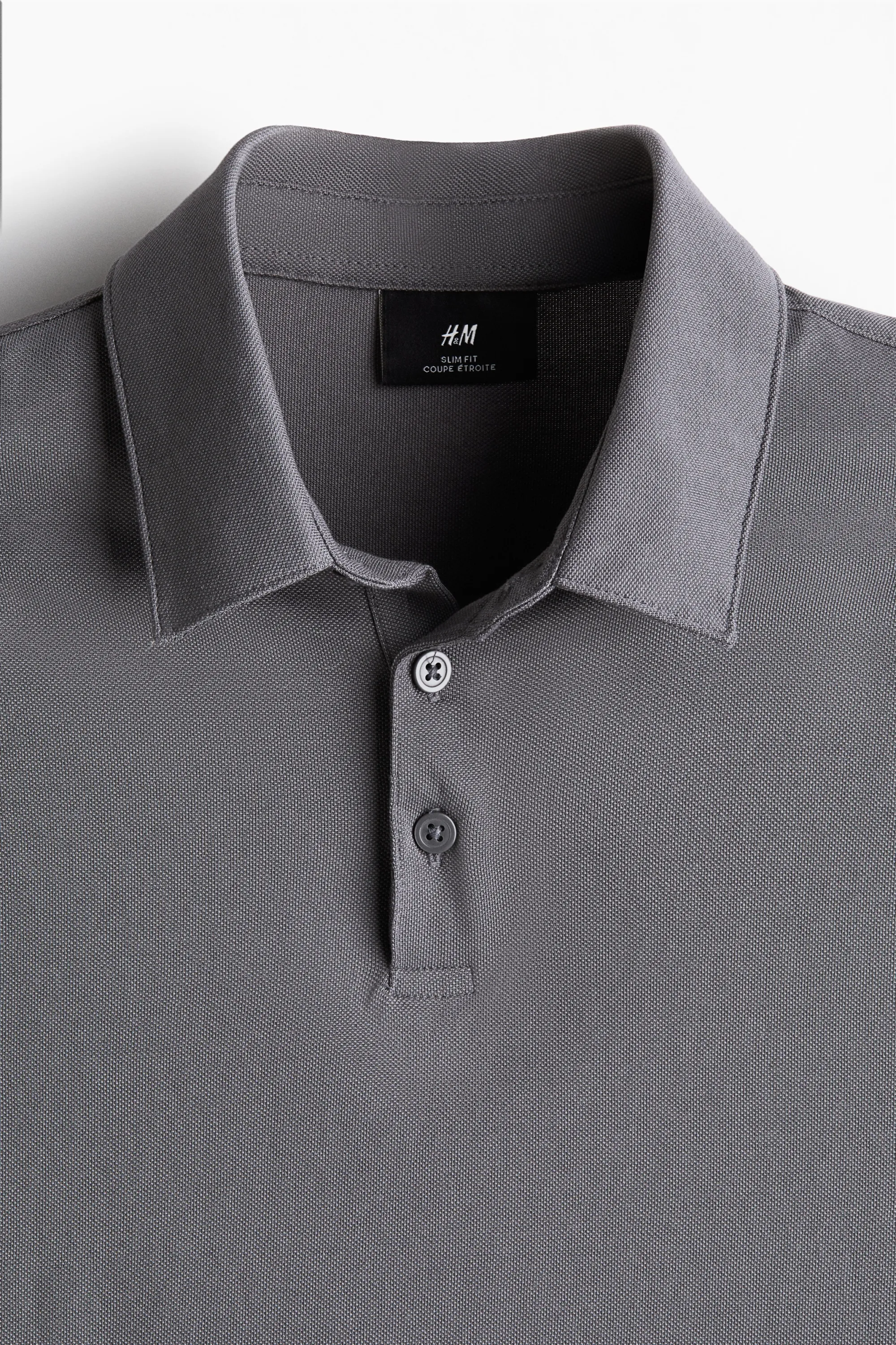 Polo COOLMAX® Slim Fit - Gris foncé