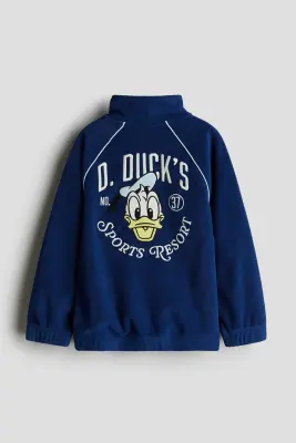 Veste de survêtement en tissu éponge - Bleu foncé/Donald — photo 3