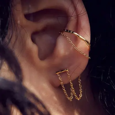 Ear cuff Promesse doré – BDM Studio — photo 4