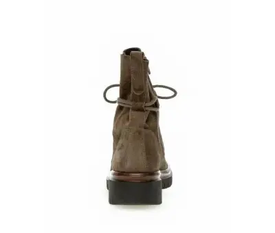 Bottines Gabor 91.780.19 Taupe - Cuir Lacets Zip Grande Pointure Femme — photo 4