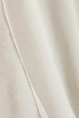 Pull ample confectionné en maille transparente - Taupe cendré clair — photo 3