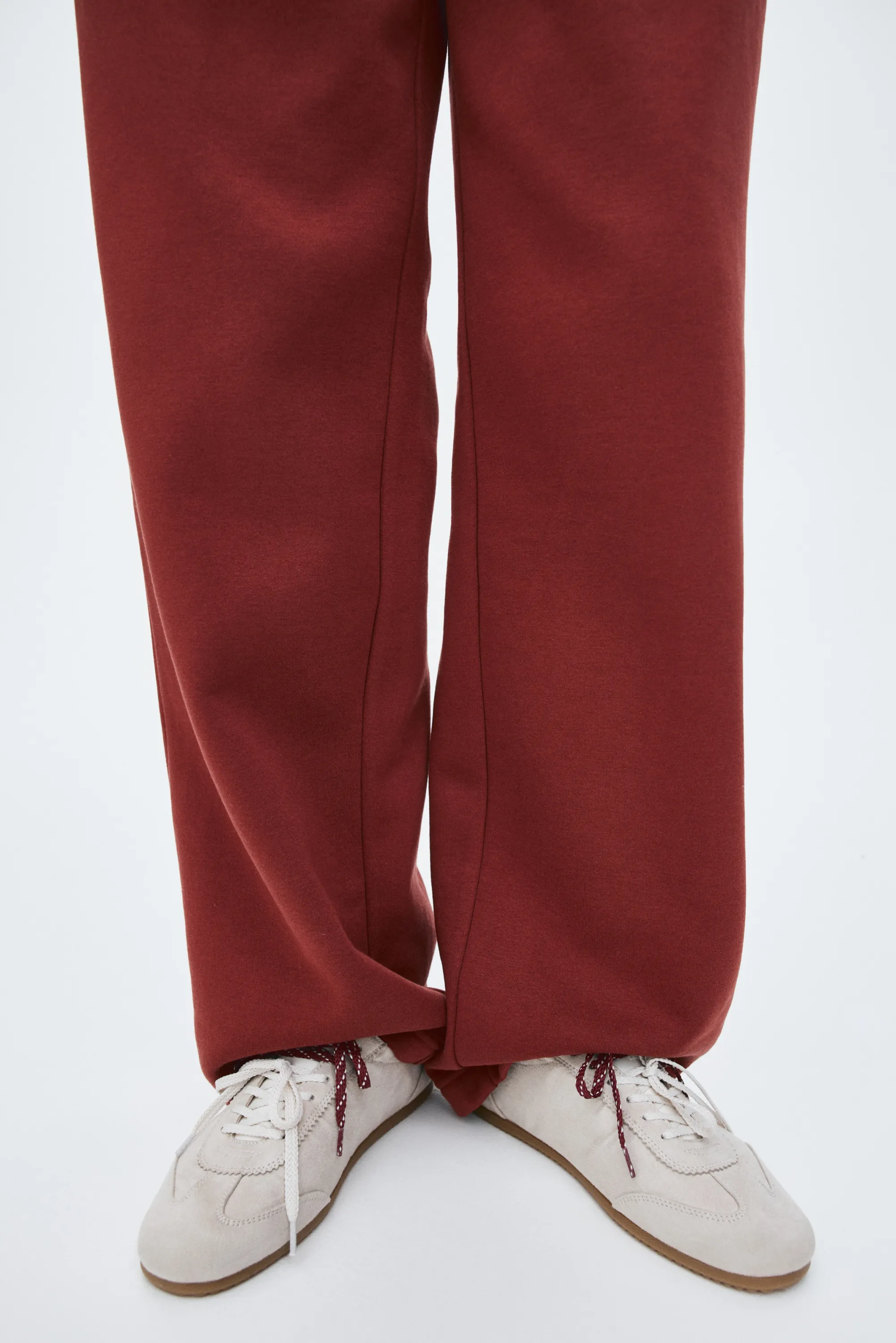 Pantalon en molleton - Rouge foncé