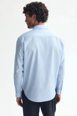 Chemise Regular Fit repassage facile - Bleu clair — photo 3