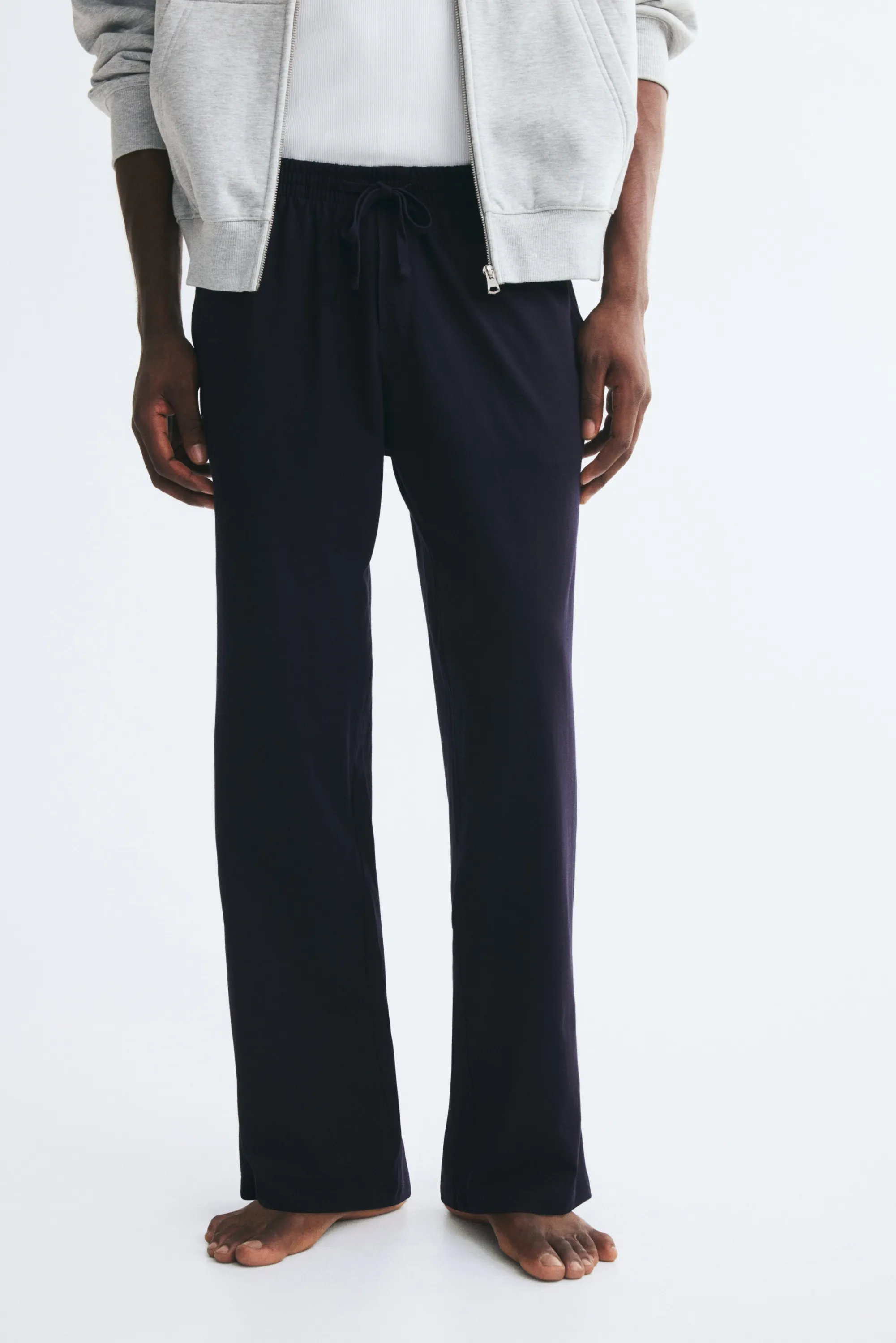 Pantalon Relaxed Fit en jersey - Bleu marine