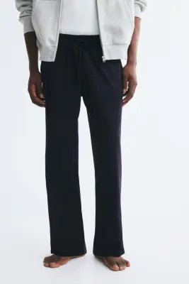 Pantalon Relaxed Fit en jersey - Bleu marine — photo 1