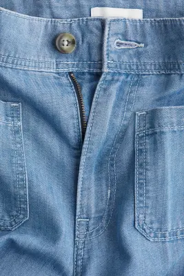 Wide High Jeans - Bleu denim clair — photo 1