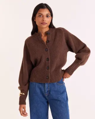 Cardigan Hilda marron — photo 2