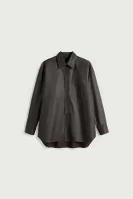 CHEMISE CARLOTTA MARRON FONCÉ — photo 4